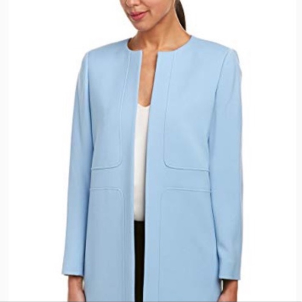 Tahari Arthur S. Levine Light Blue Topper Jacket Size 16